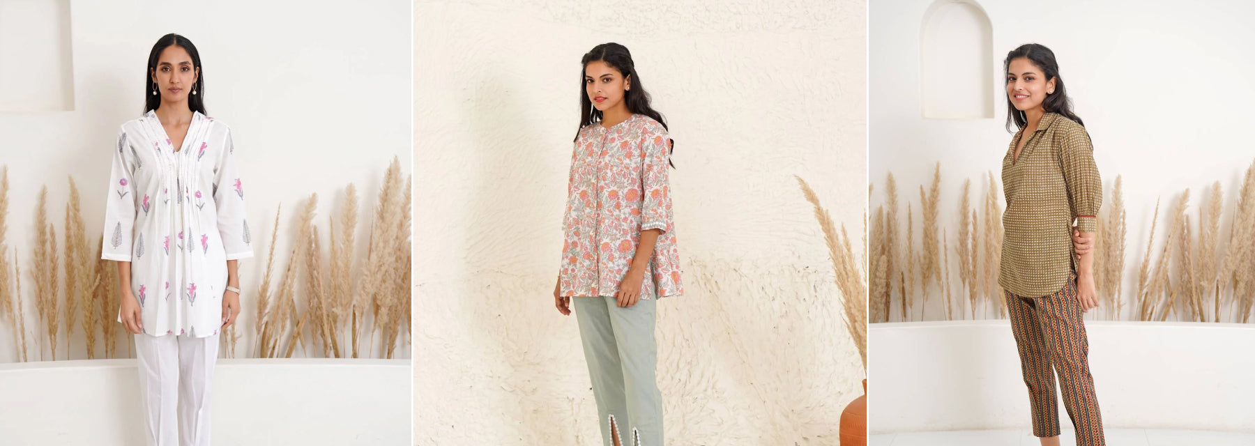 Ultimate styles of Cotton tunics and kurtas for summers