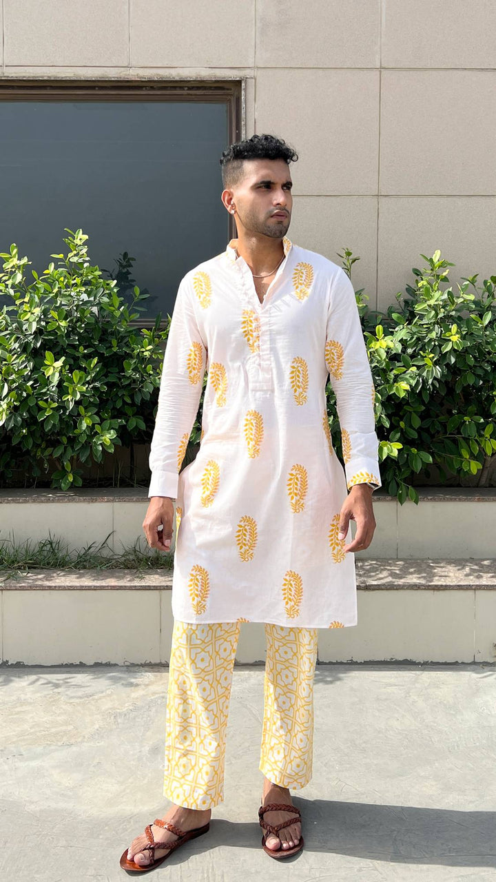 Sunflower Buta Kurta