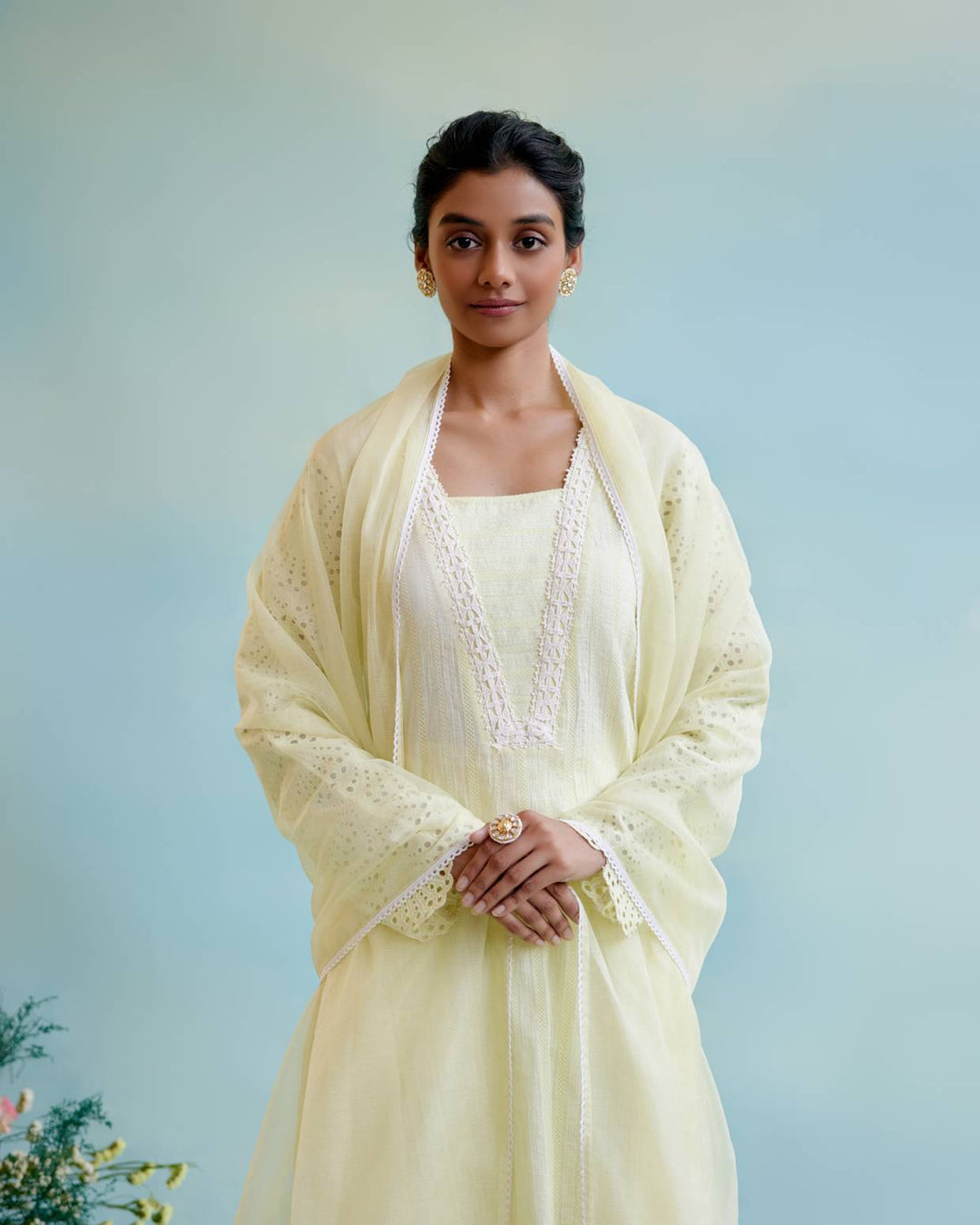Yellow Petal Dupatta