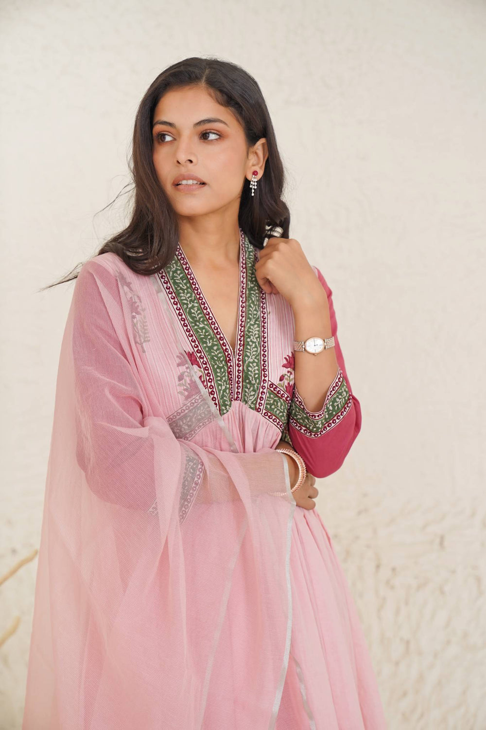 Pearl glory kurta with wide leg pants