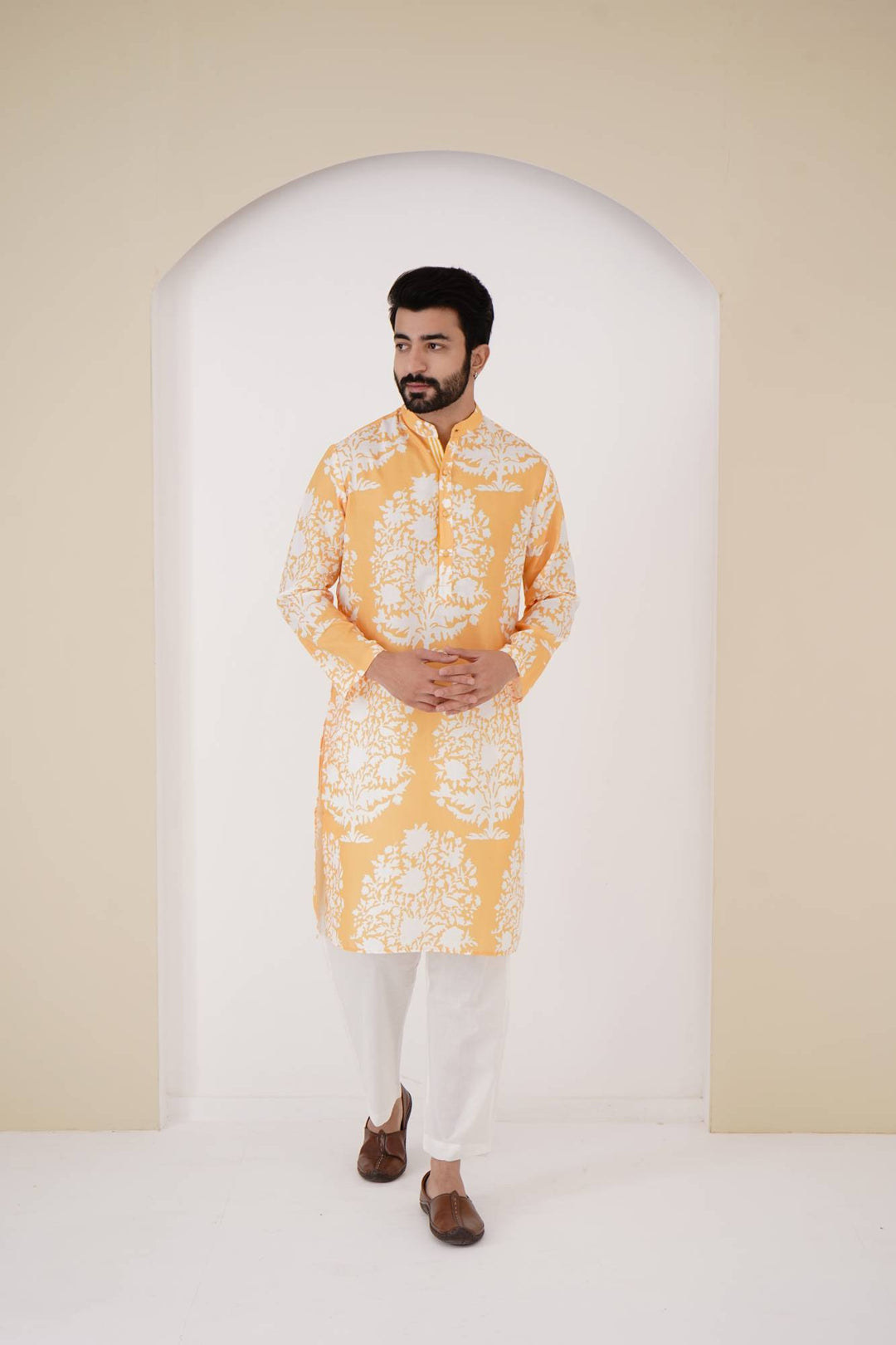 yellow kurta set