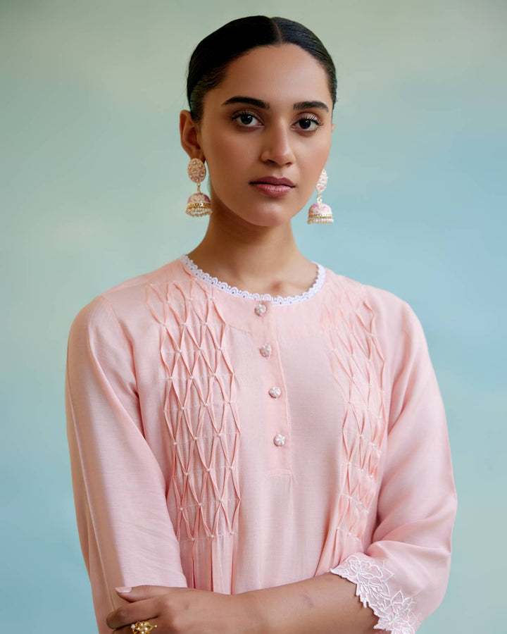 Blossom Pearl Kurta with Wide Leg Pants