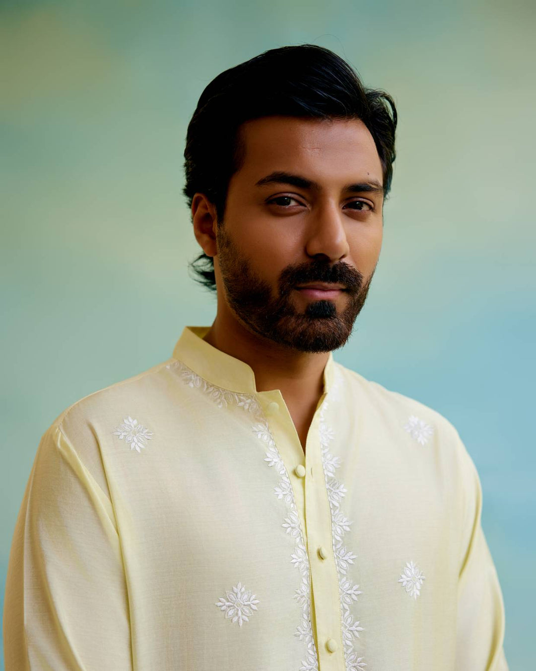 yellow kurta for men