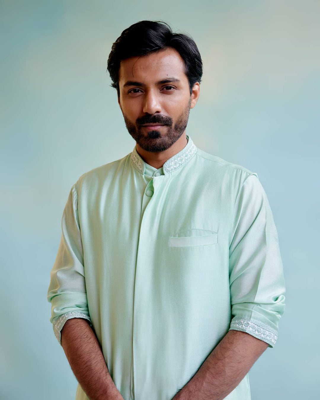 Minty Dream Nehru Jacket