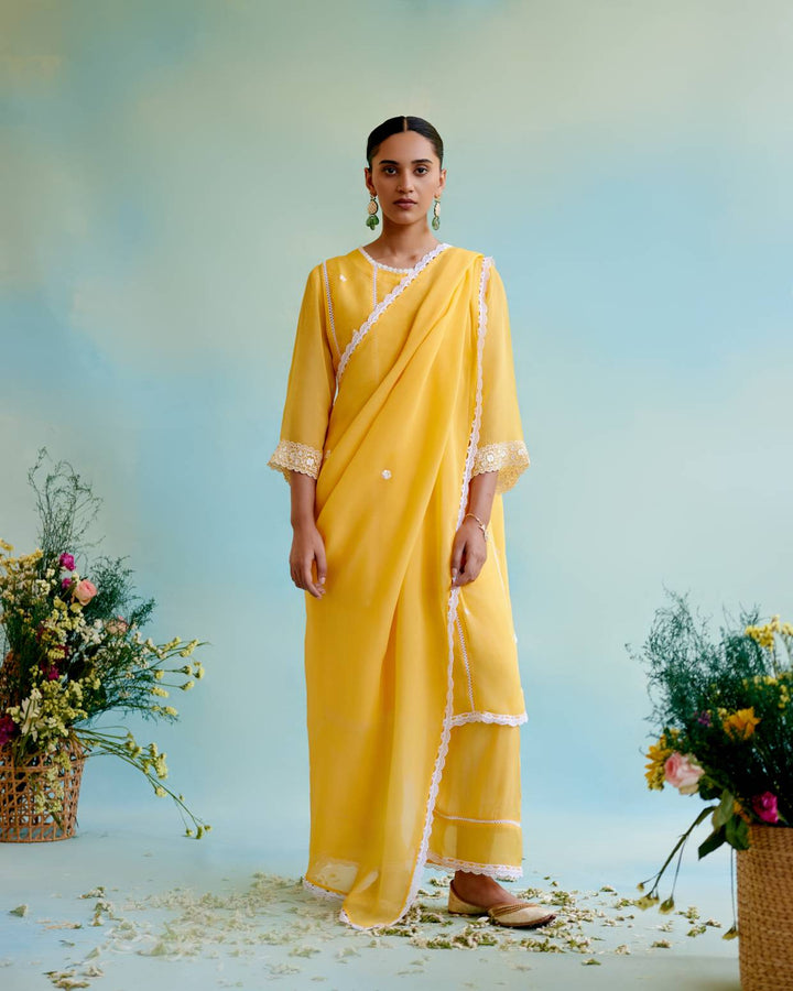 Misty Yellow Dupatta