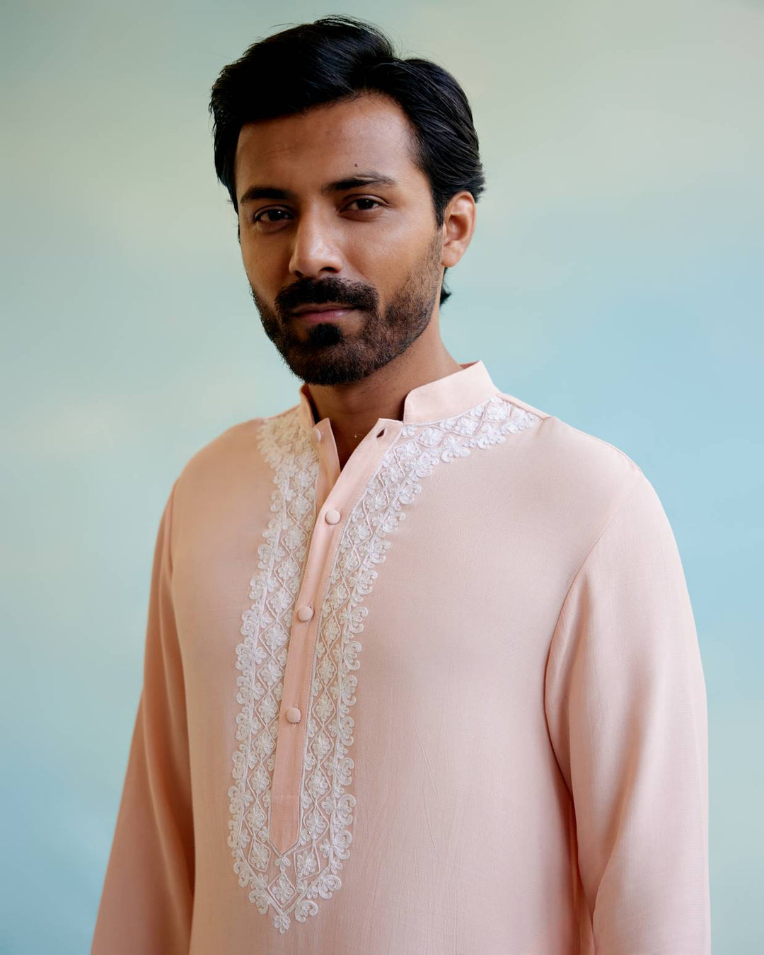 Blush Bloom Dori Kurta with Narrow Pants
