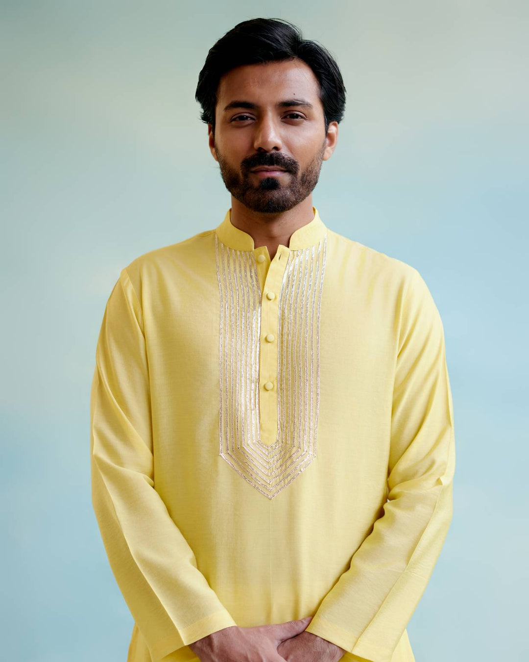 Sunshine Glow Gota Kurta with Narrow Pants