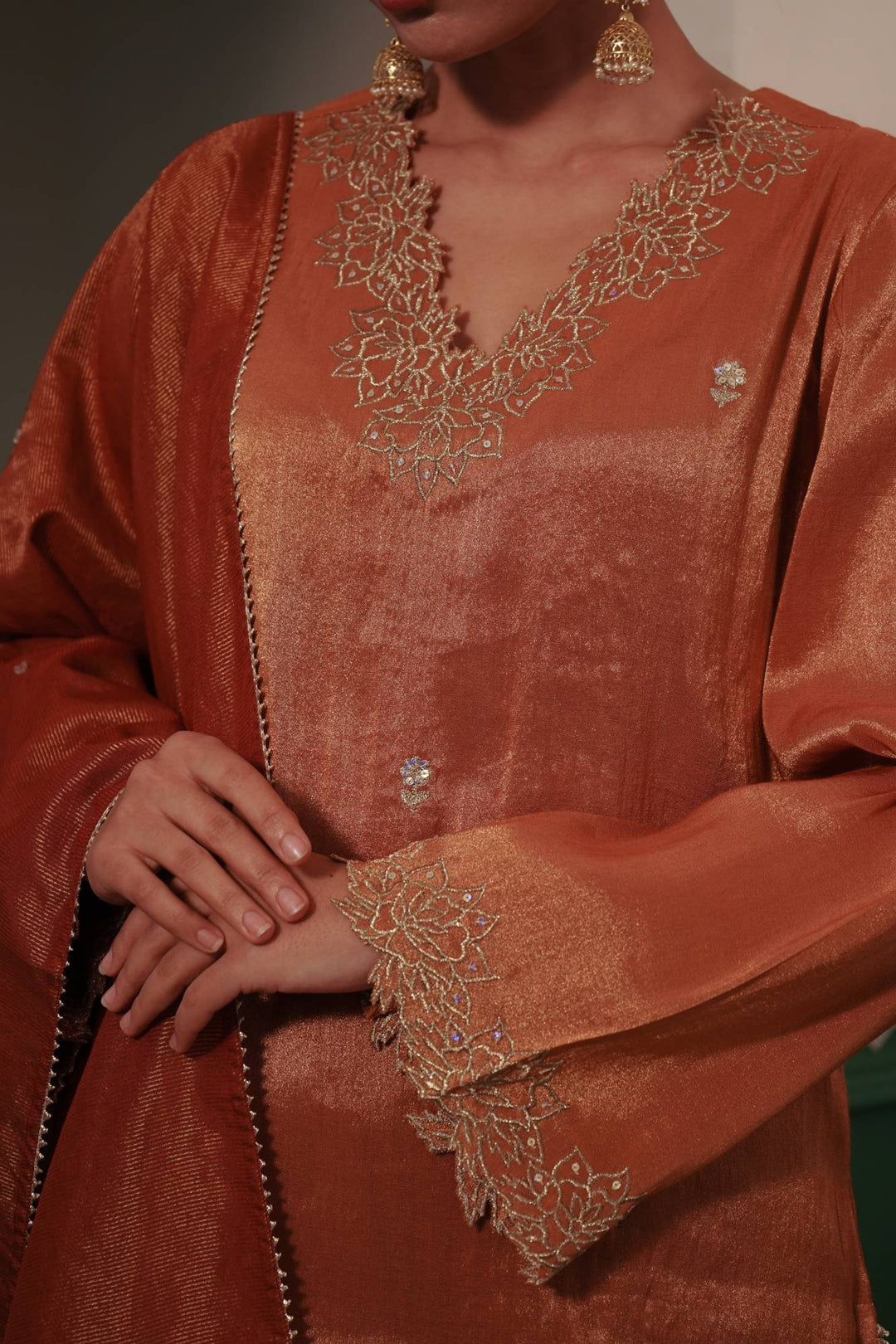 Rust Morroccan Dupatta