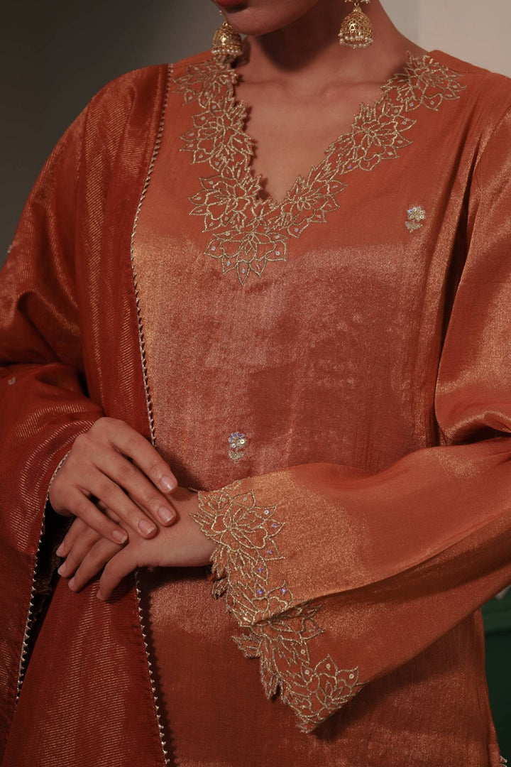 Rust Morroccan Dupatta