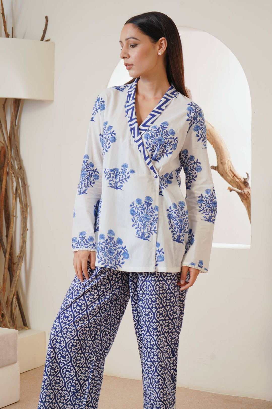 Indigo Buta Coord Set