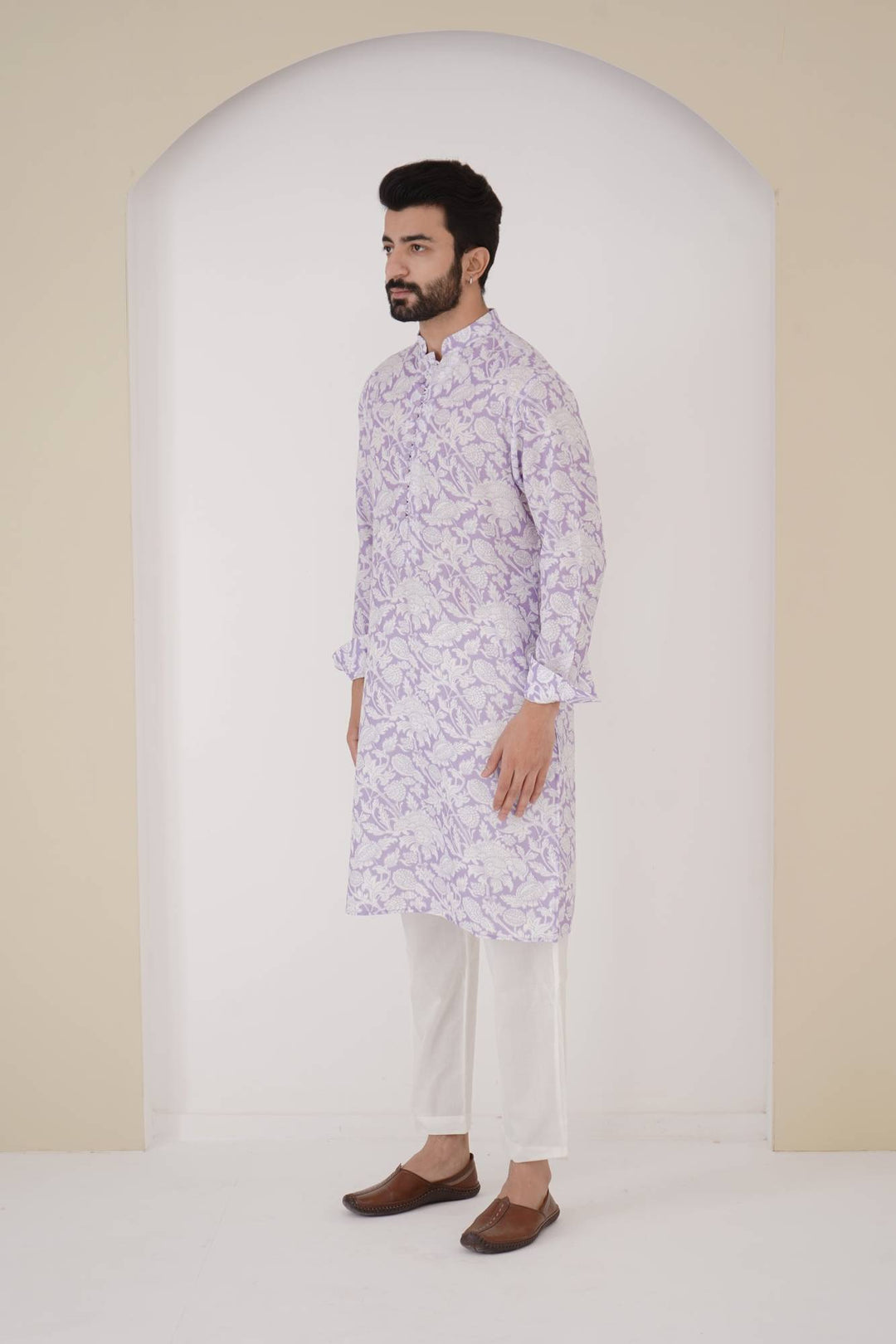 Lilac Orchid Kurta Set