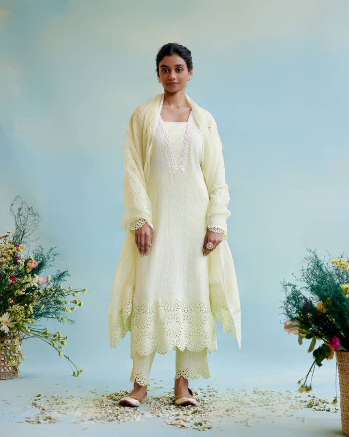 Yellow Petal Dupatta