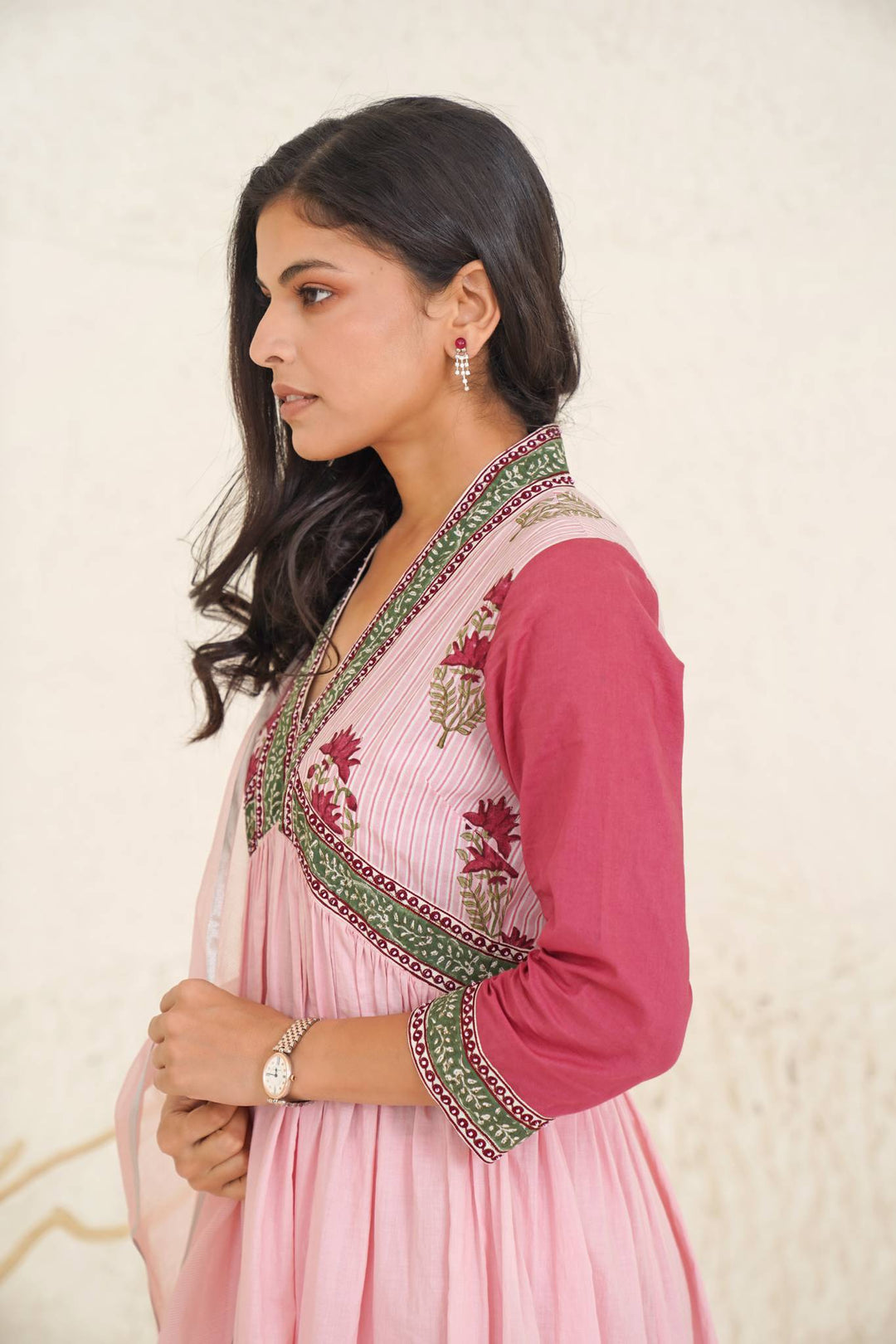 Pearl glory kurta with wide leg pants