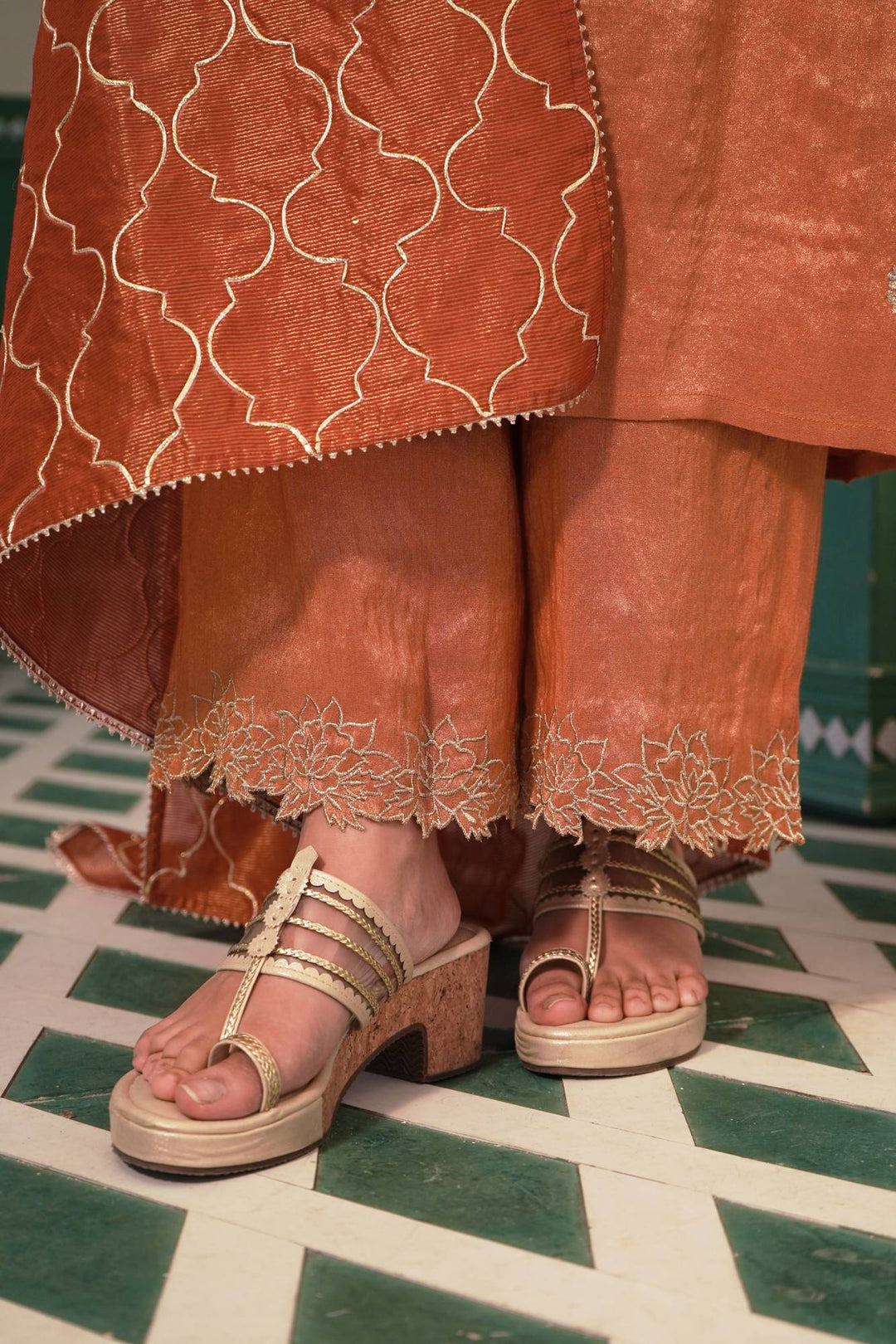 Rust Morroccan Dupatta