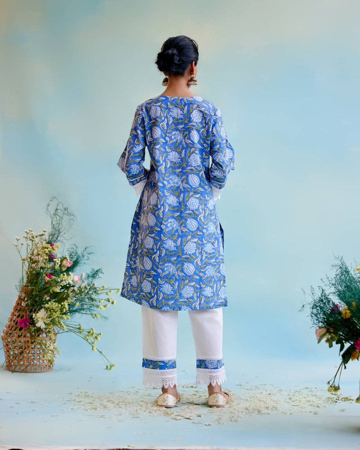 Indigo Muse Kurta with Narrow Pants