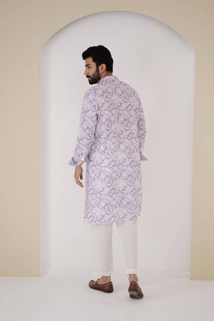 Lilac Orchid Kurta Set