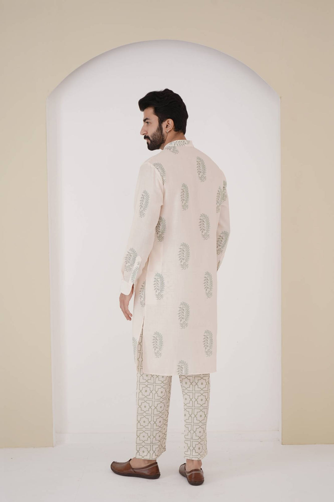 Sage Buta Kurta Set