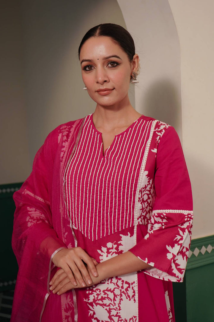 Cranberry Charm Kurta Set