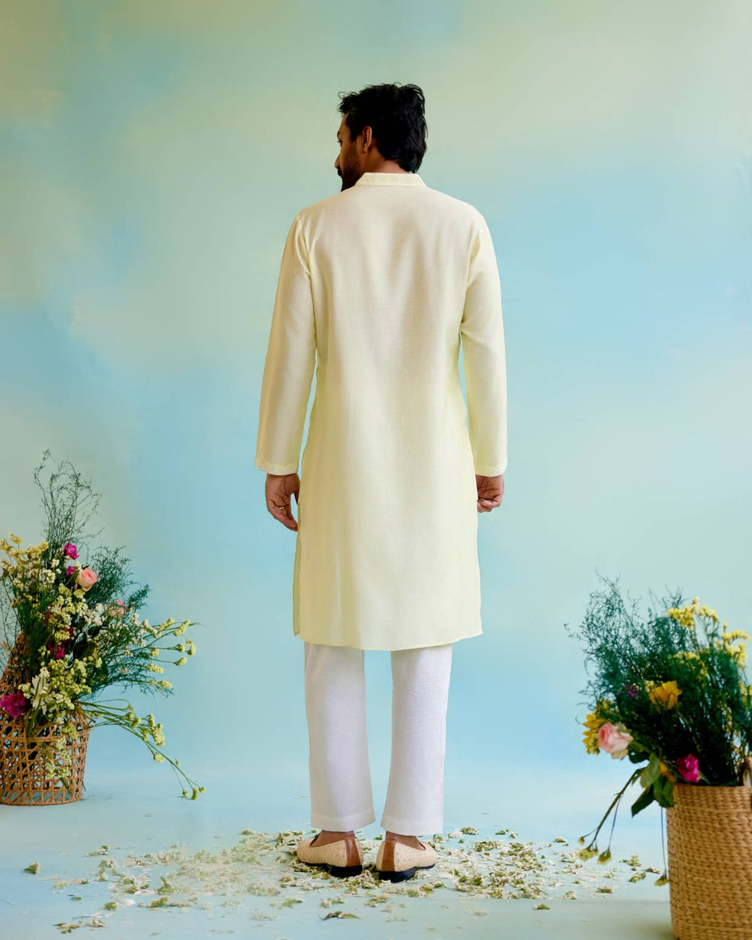 Yellow Sunshine Kurta with Narrow Pants