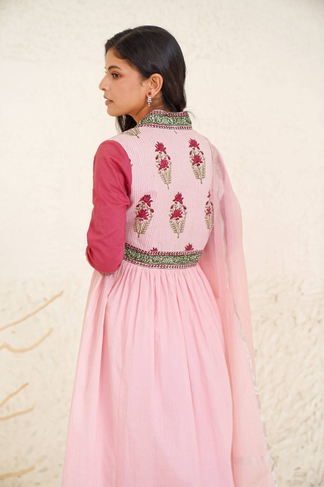 Pearl glory kurta with wide leg pants