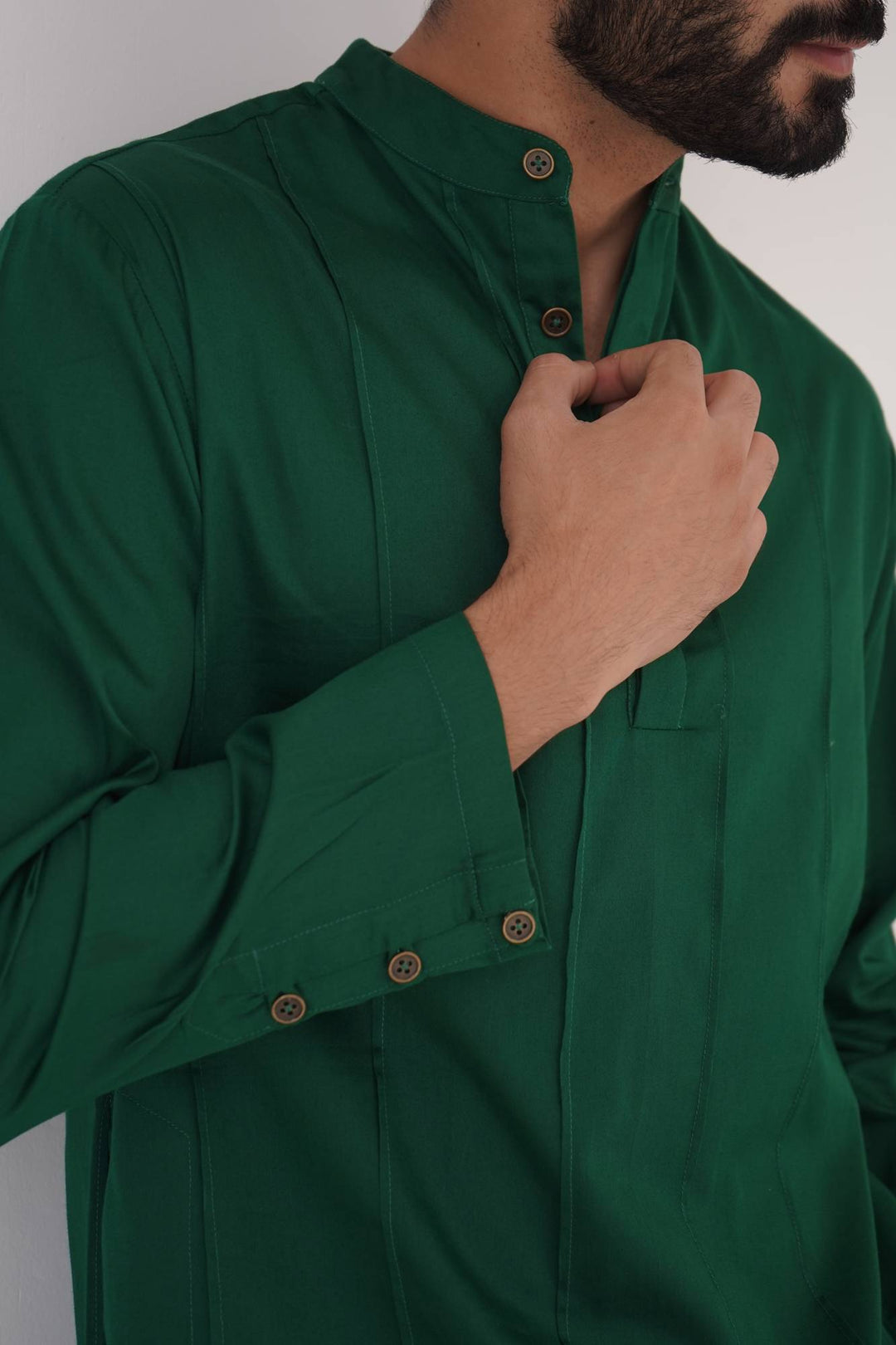 Emerald Pintuck Kurta Set