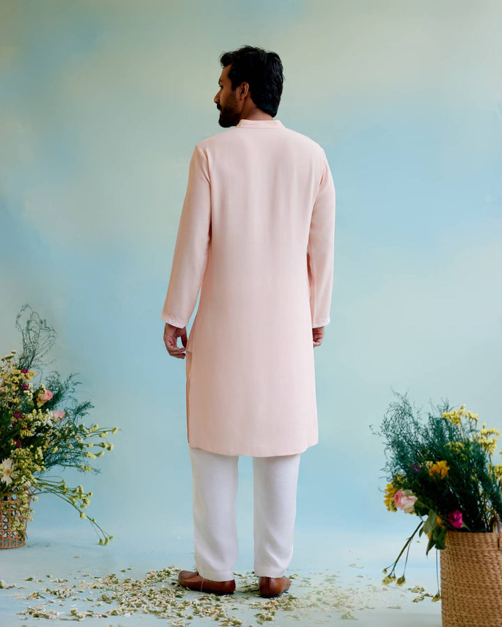 Blush Bloom Dori Kurta with Narrow Pants