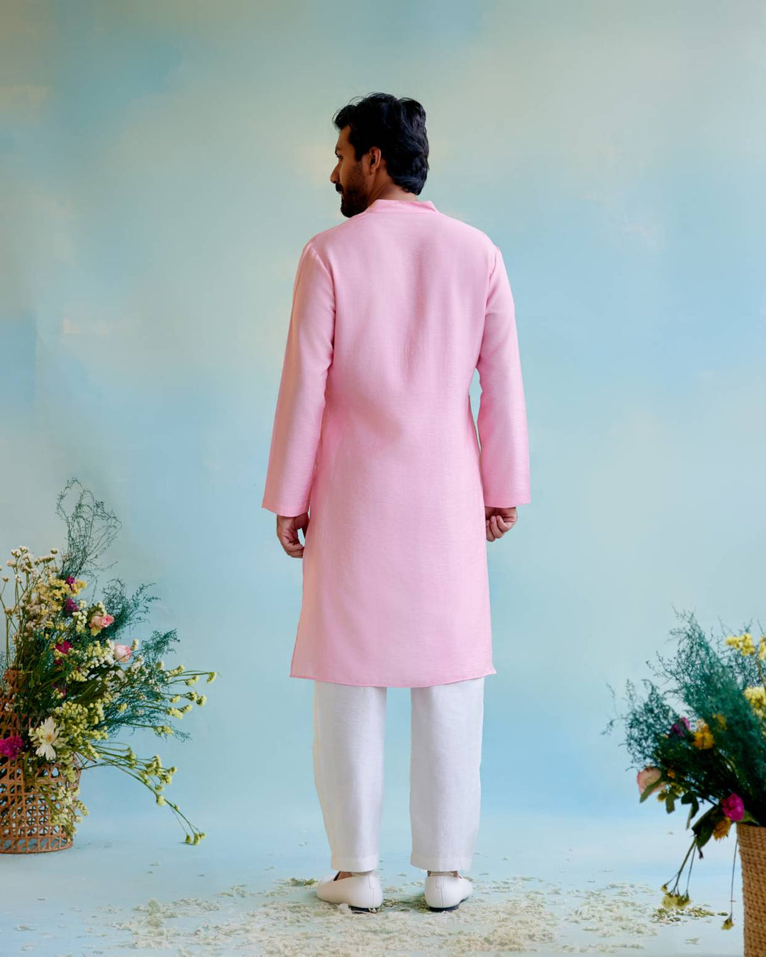 Rosy Glow Gota Kurta with Narrow Pants