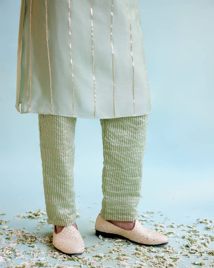 Sage Green Gota Kurta
