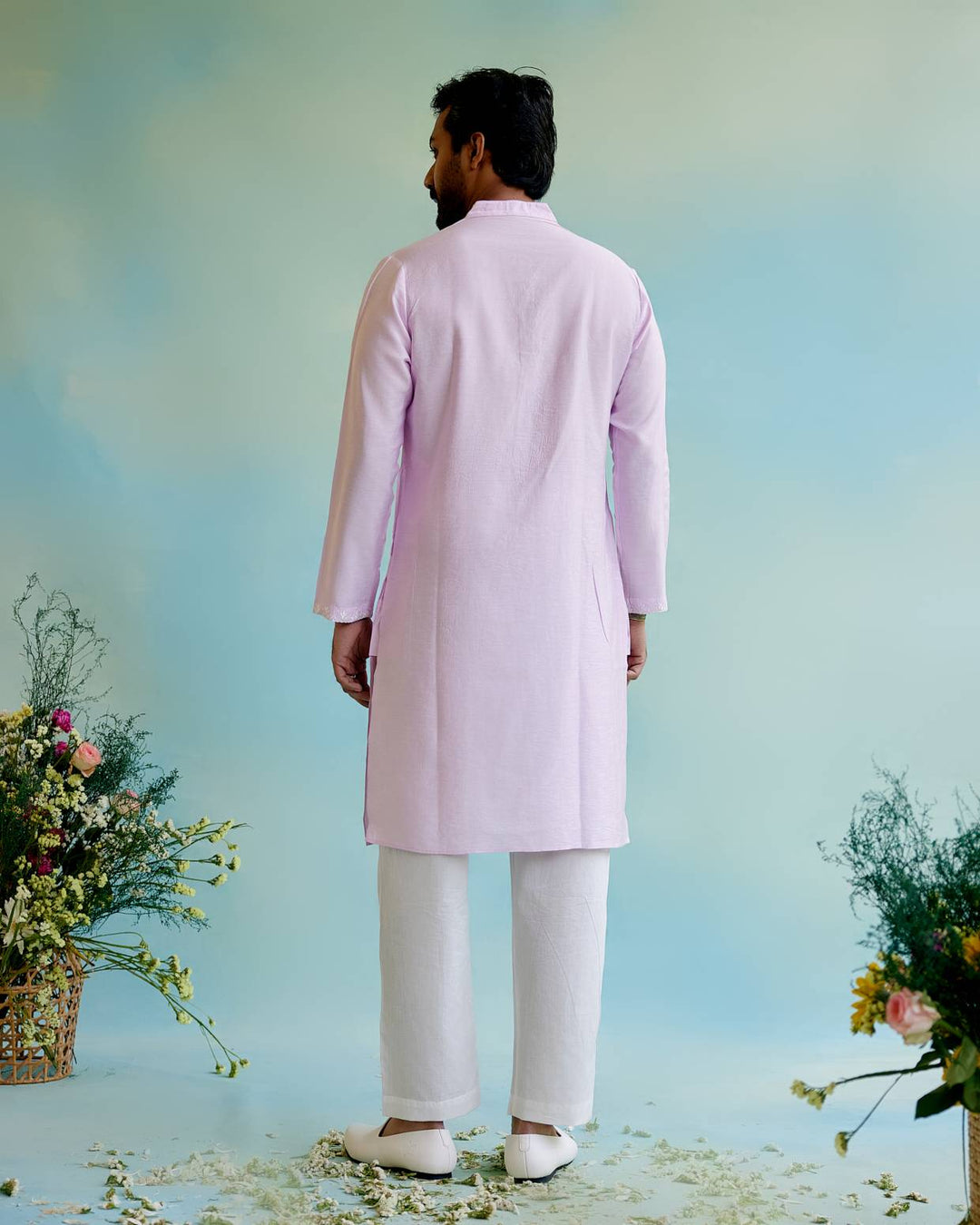 Lilac Bliss Kurta with Narrow Pants