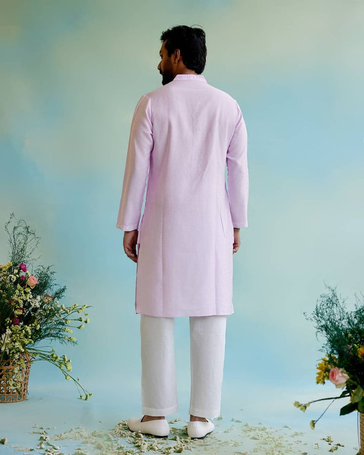Lilac Bliss Kurta with Narrow Pants