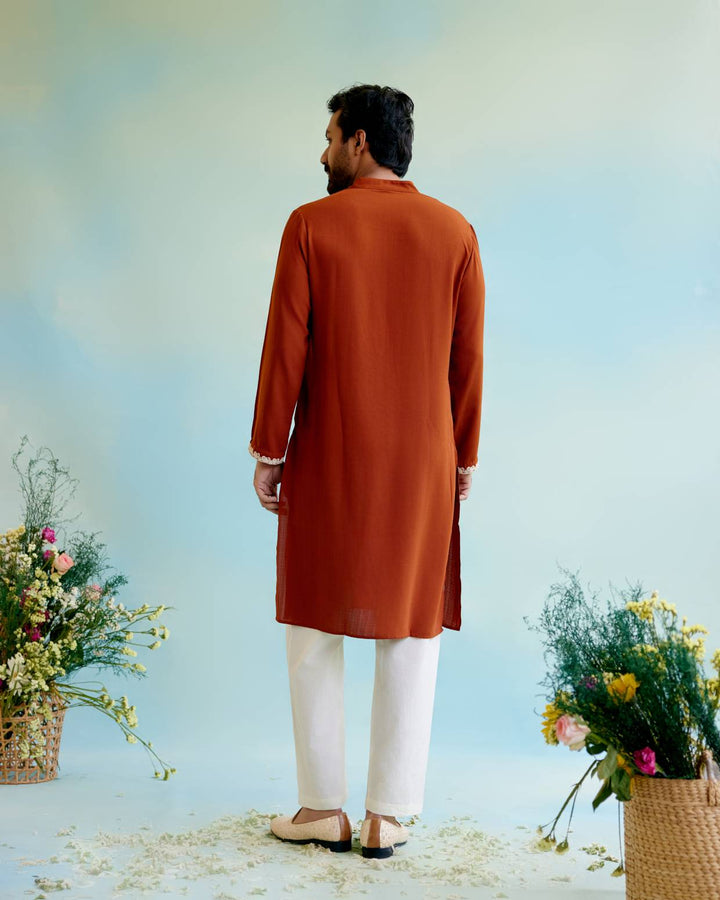 Rustic Flora Dori Kurta with Narrow Pants