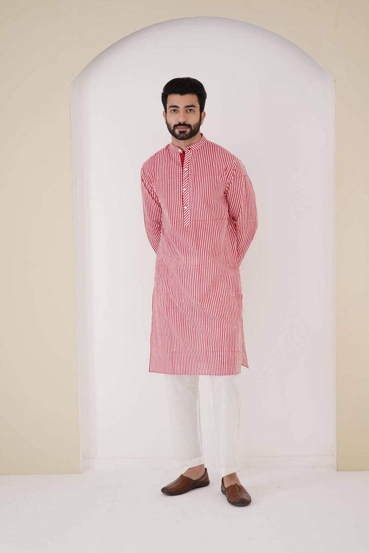 striped kurta set