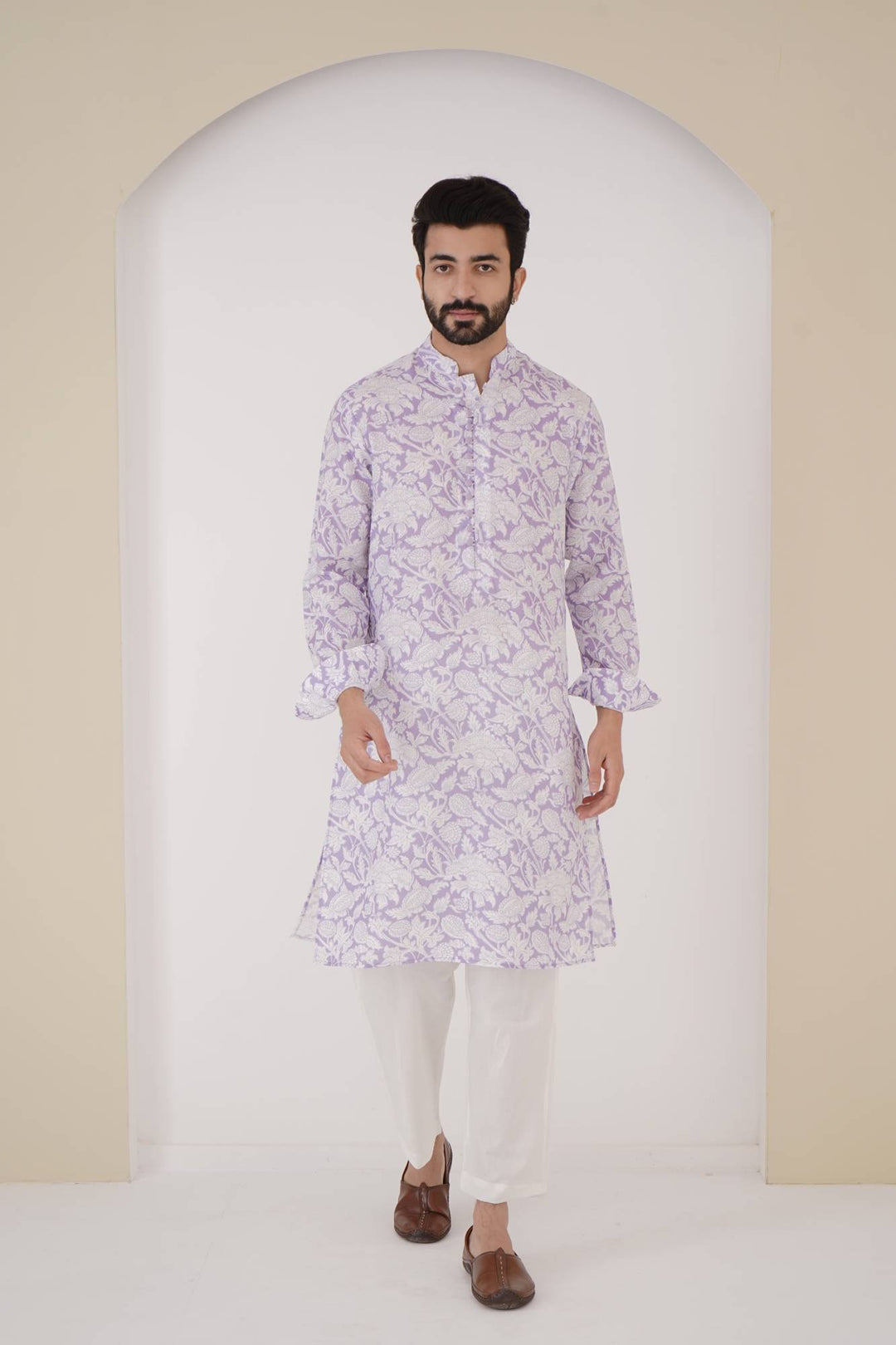 Lilac Orchid Kurta Set
