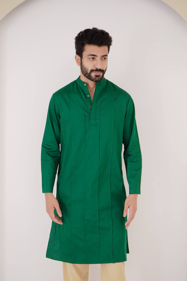 Emerald Pintuck Kurta Set