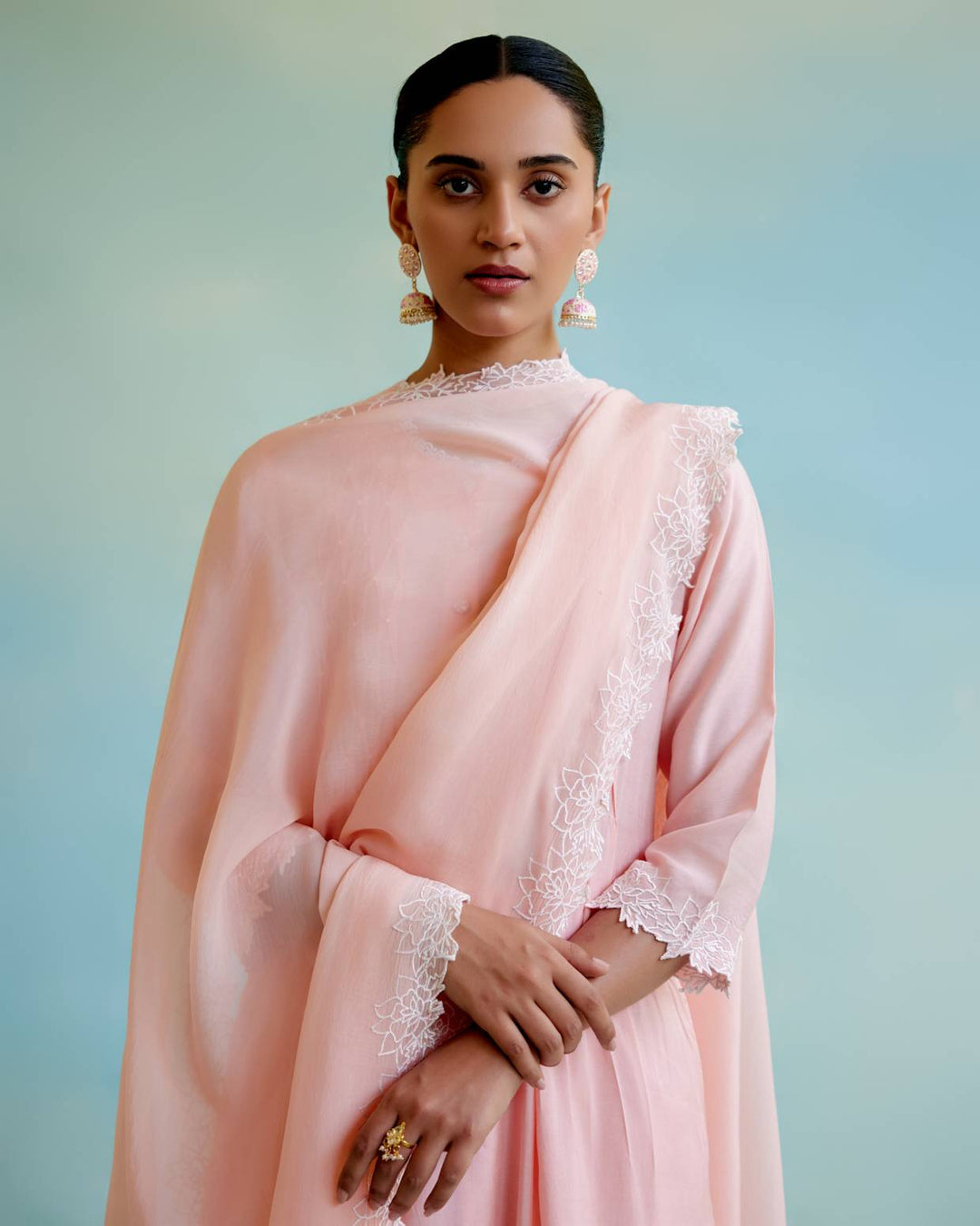 Blossom Pearl Kurta with Wide Leg Pants