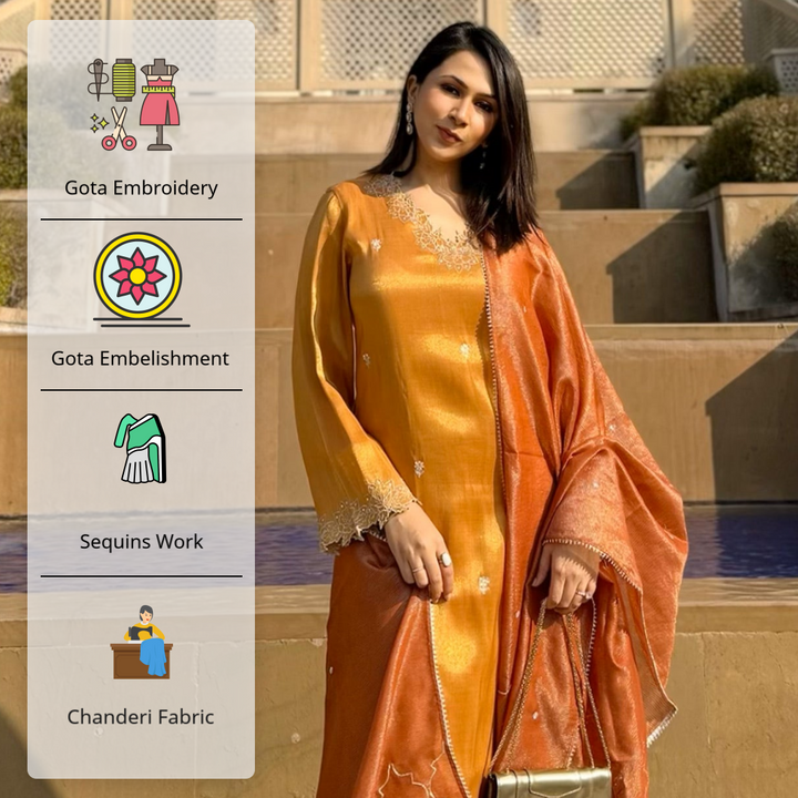 Rust Morroccan Dupatta