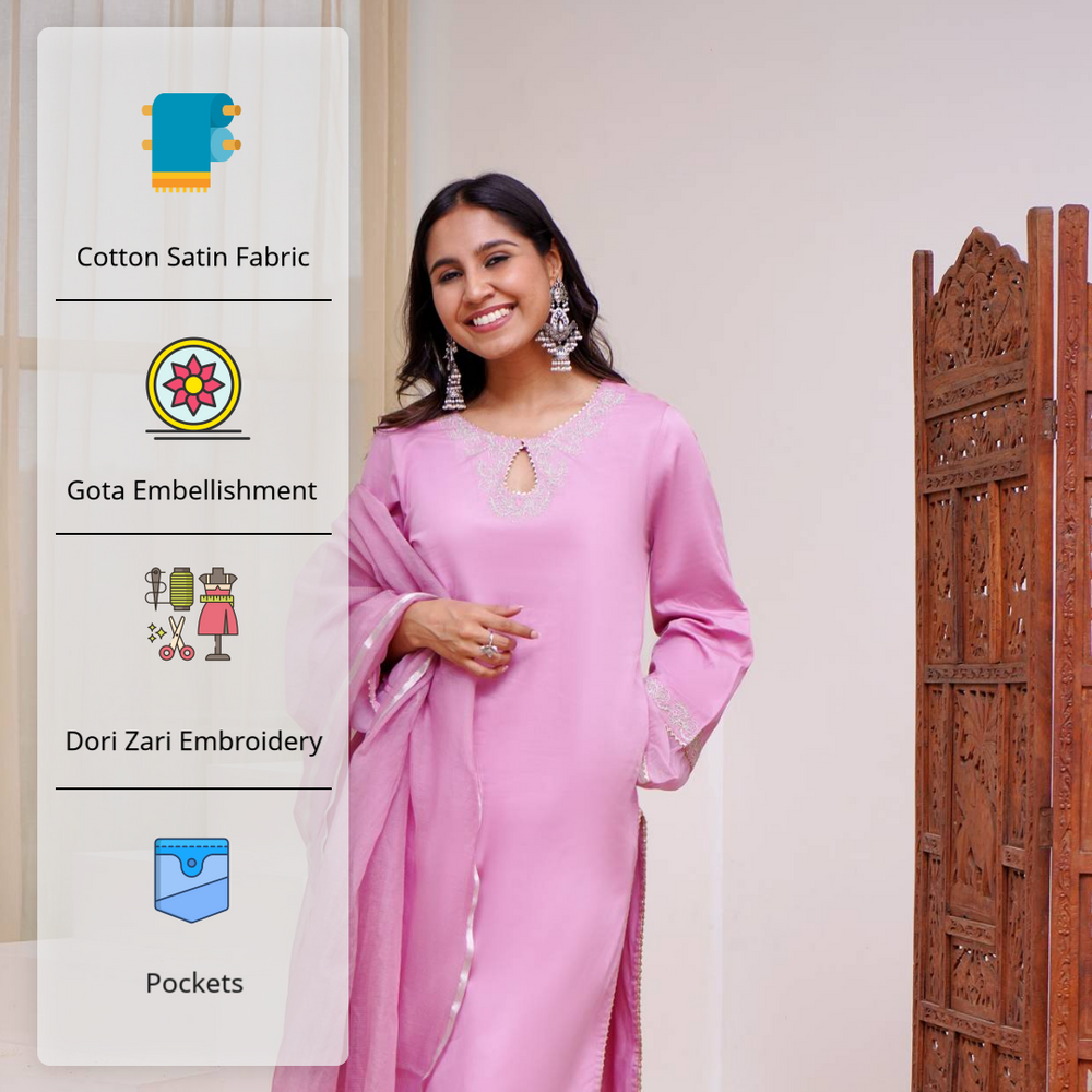 Iris dori kurta with wide leg pants