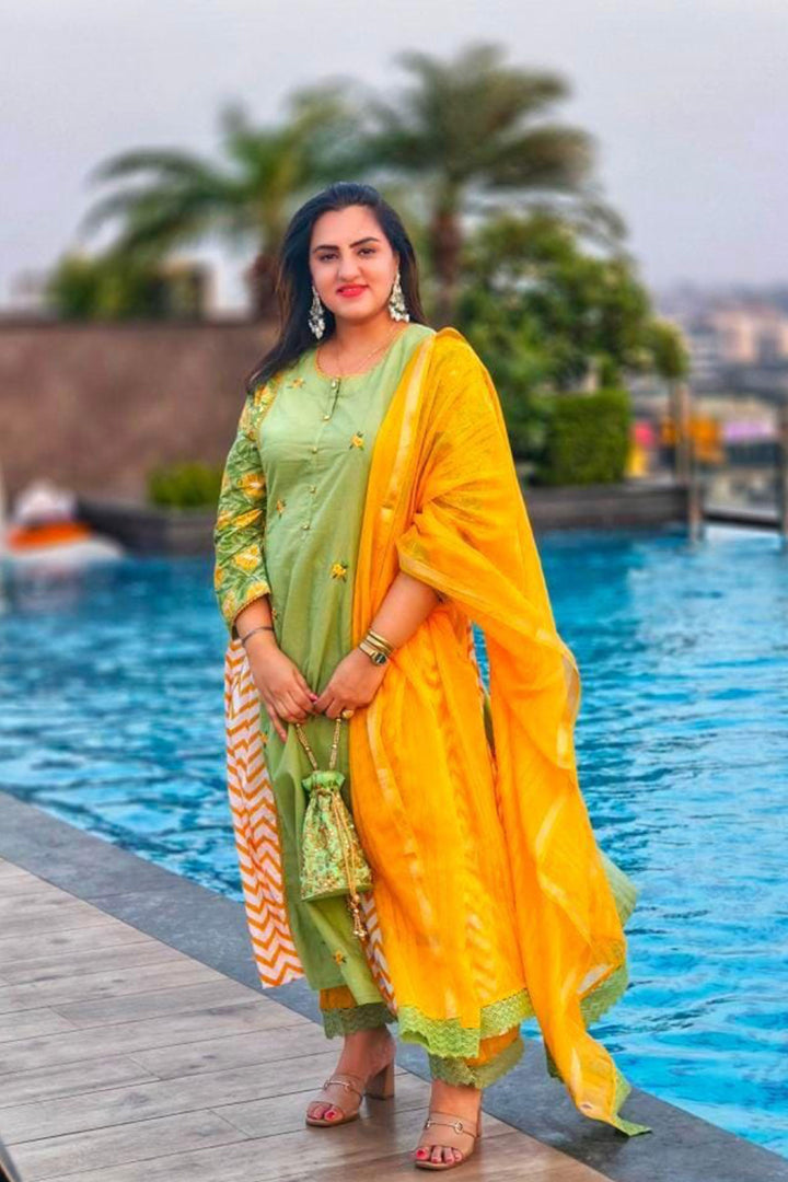 Mango Mustard Dupatta