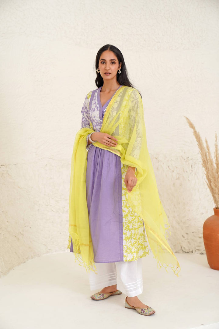 Sulphur Lime Dupatta