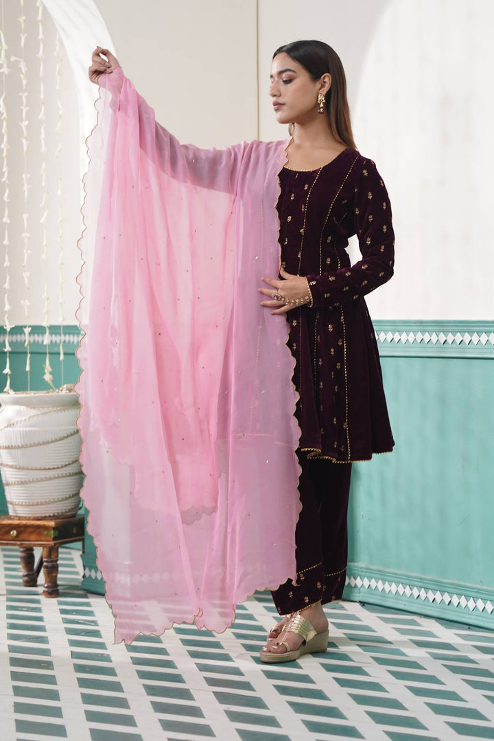 Blush Sequin Dupatta