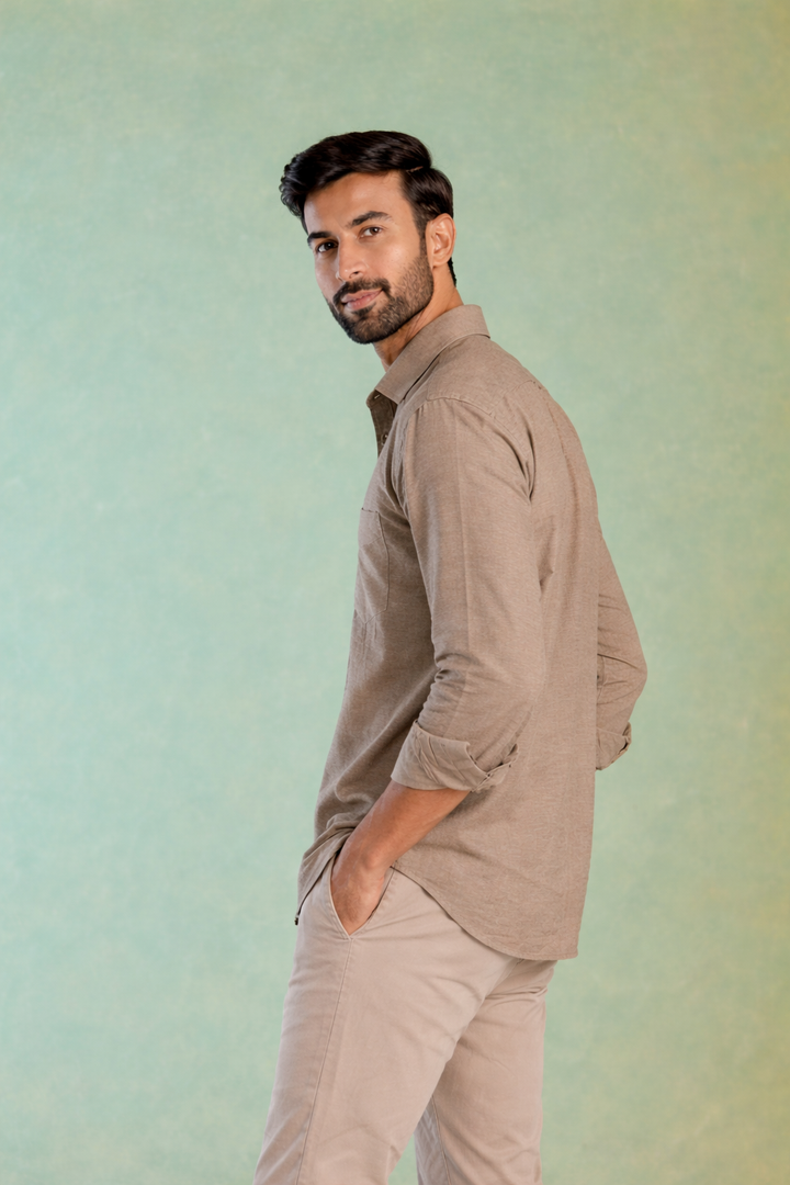 Mousse Handloom Linen Shirt