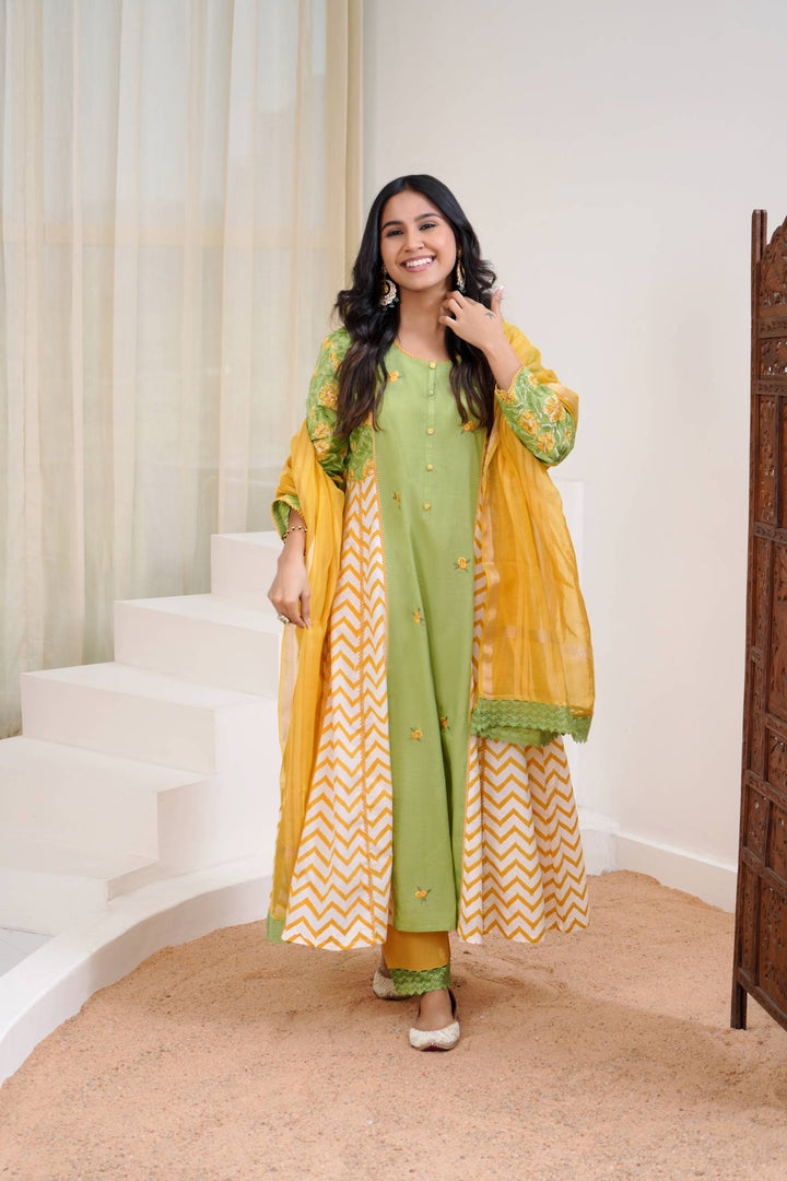 Mango Mustard Dupatta