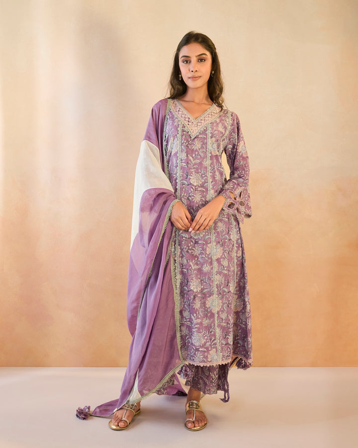 Mauve Chintz Dupatta