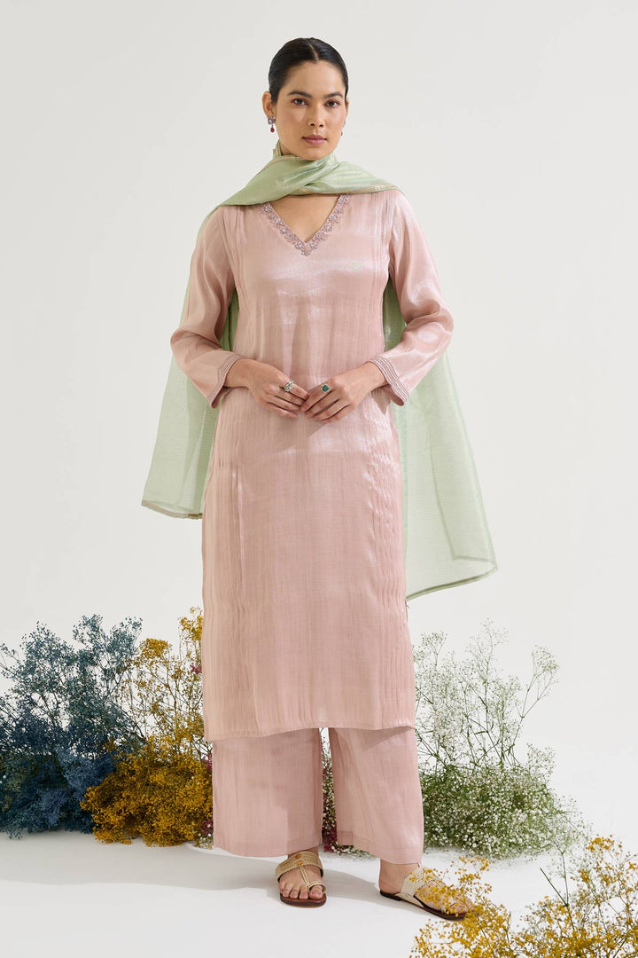 Mint Rose Dori Dupatta