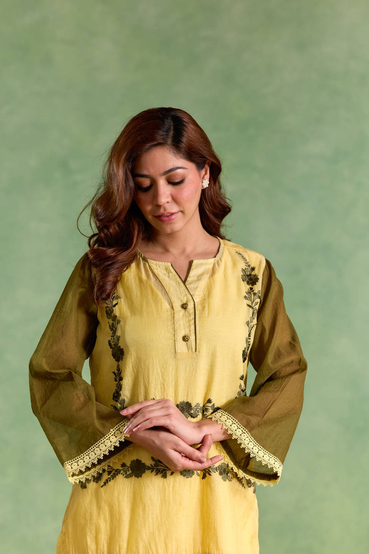 Sun Petal Embroidered Top
