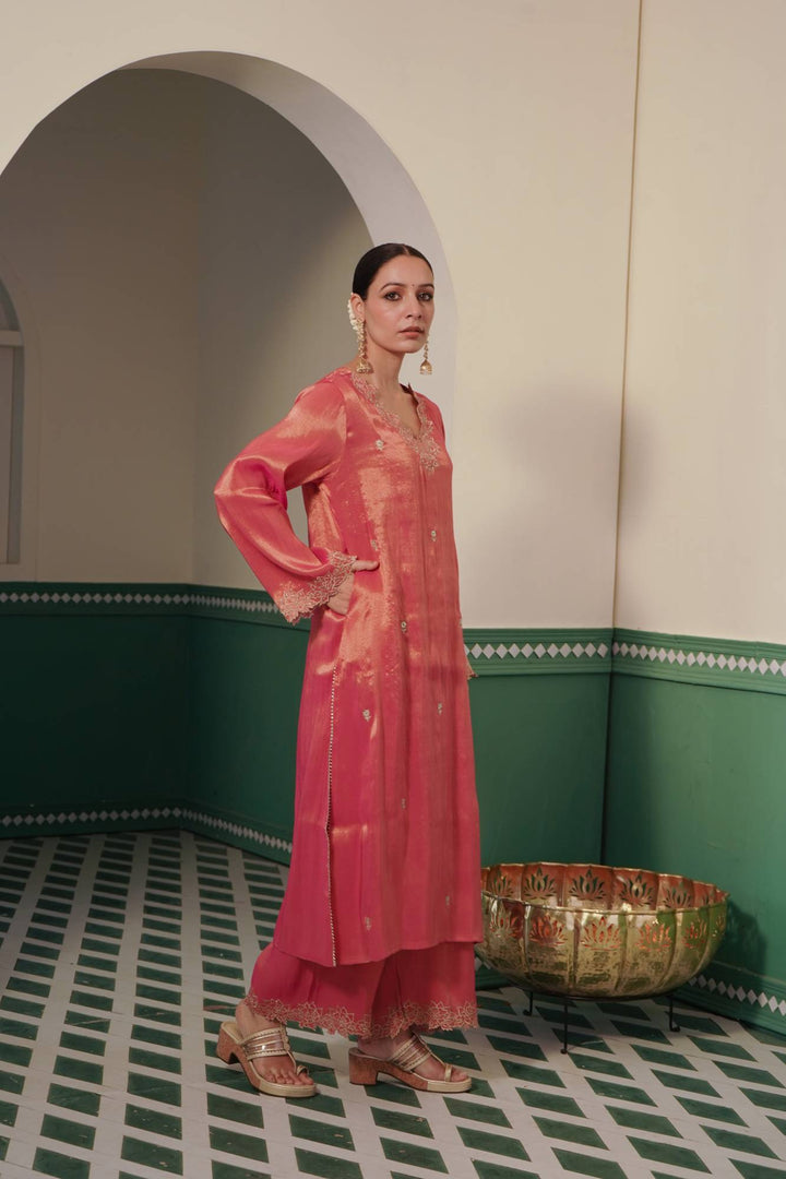 Peony Zari Kurta for women