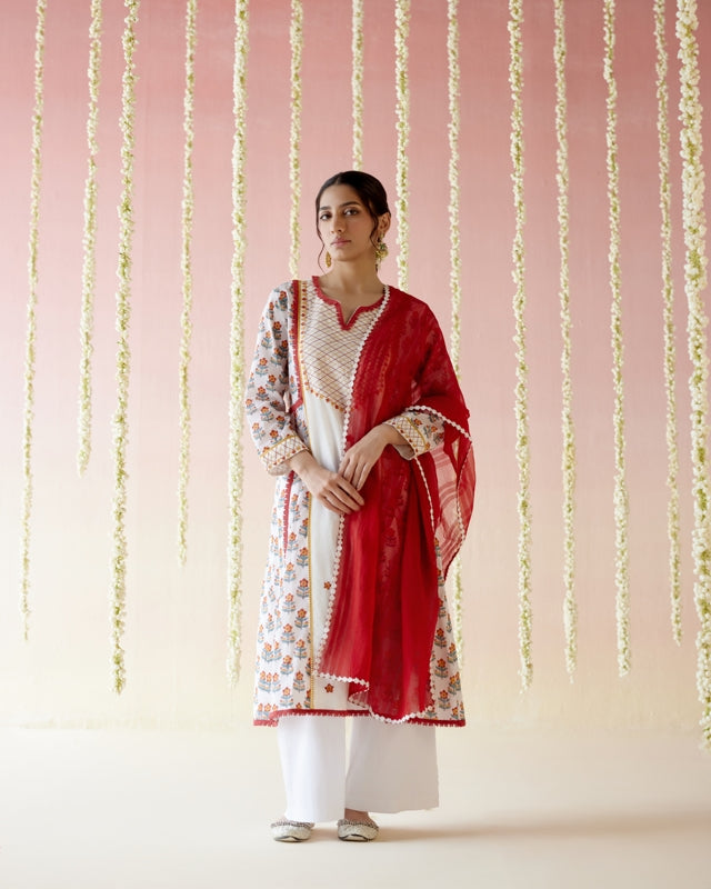 Poppy Red Dupatta