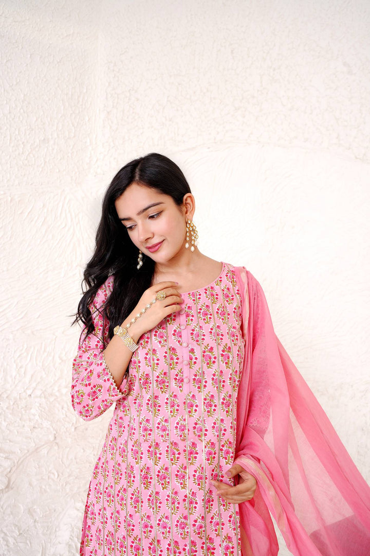 Rose gota kurti