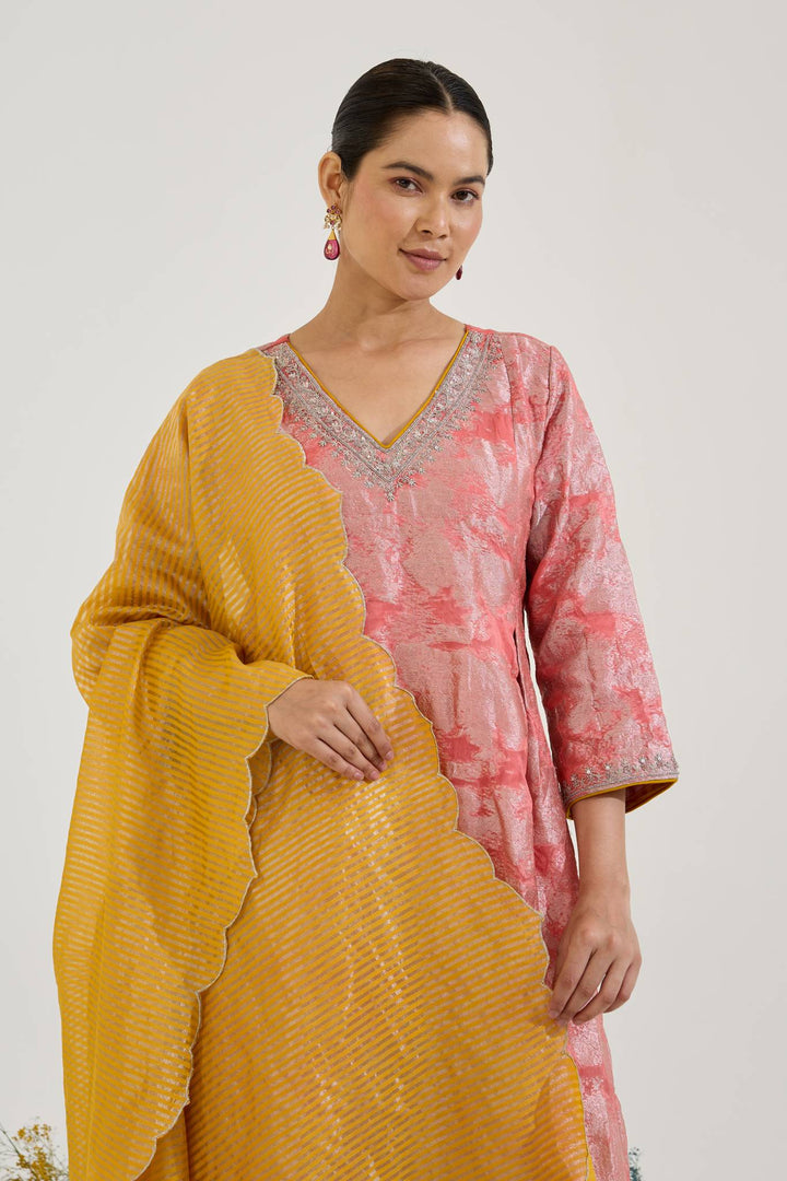 Yellow Zari Dupatta