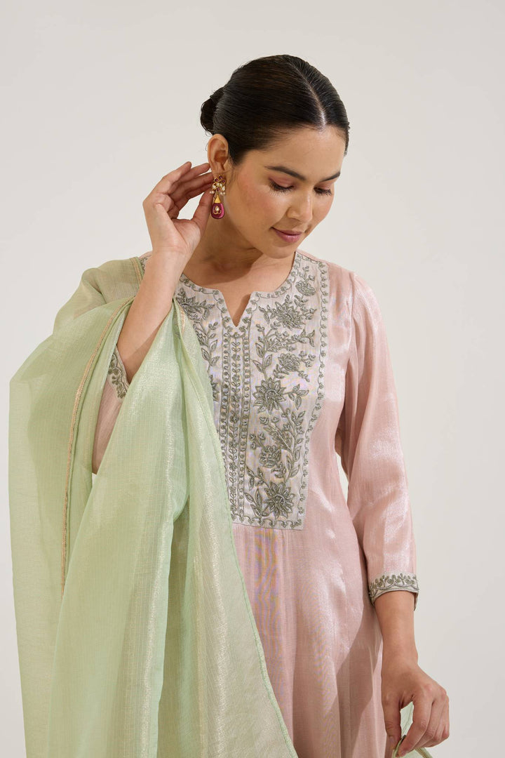 Rosy Mint Dupatta